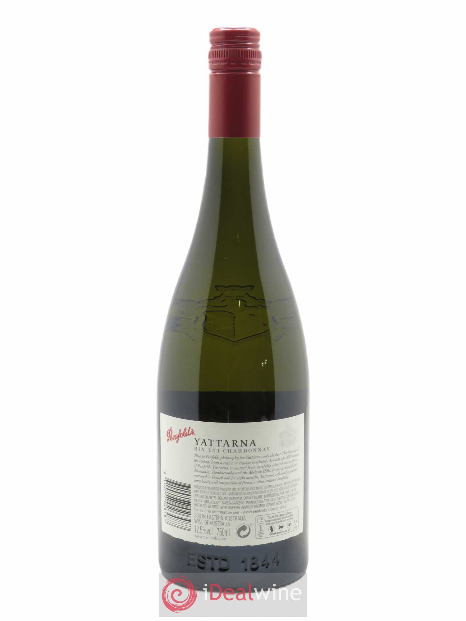 South Australia Penfolds Wines Yattarna Chardonnay  2019 - Lot de 1 Bouteille