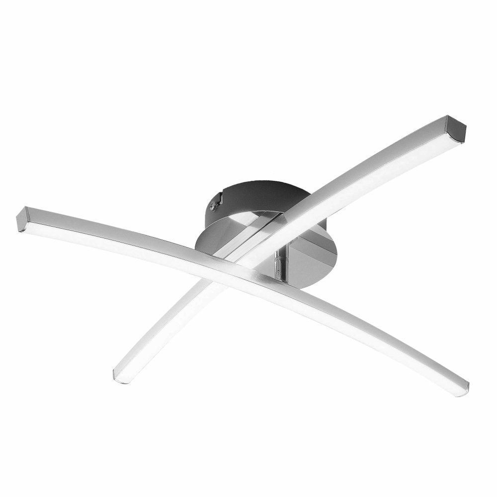 LED-Deckenleuchte Jambo chrom