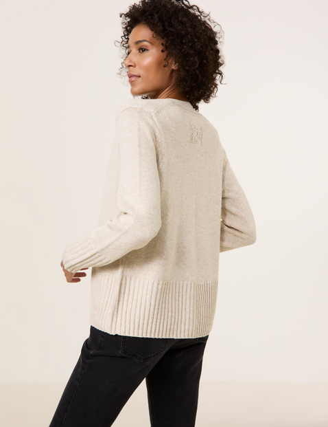 Strickjacke mit Wollanteil