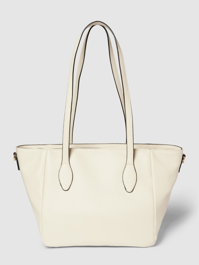 Handtasche mit Label-Detail in offwhite