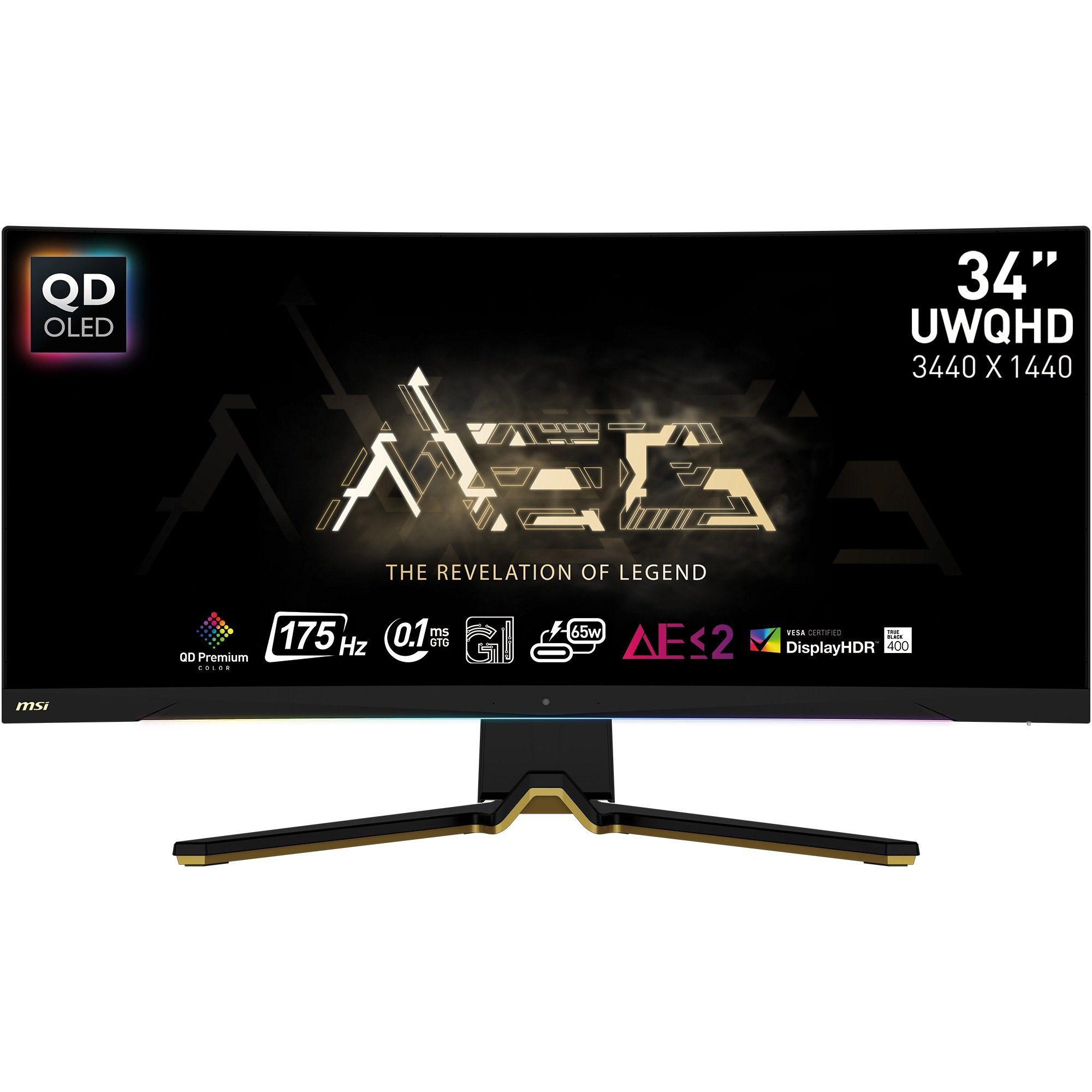 MSI MEG 342C QD-OLED Curved-Gaming-OLED-Monitor (86,4 cm/34 