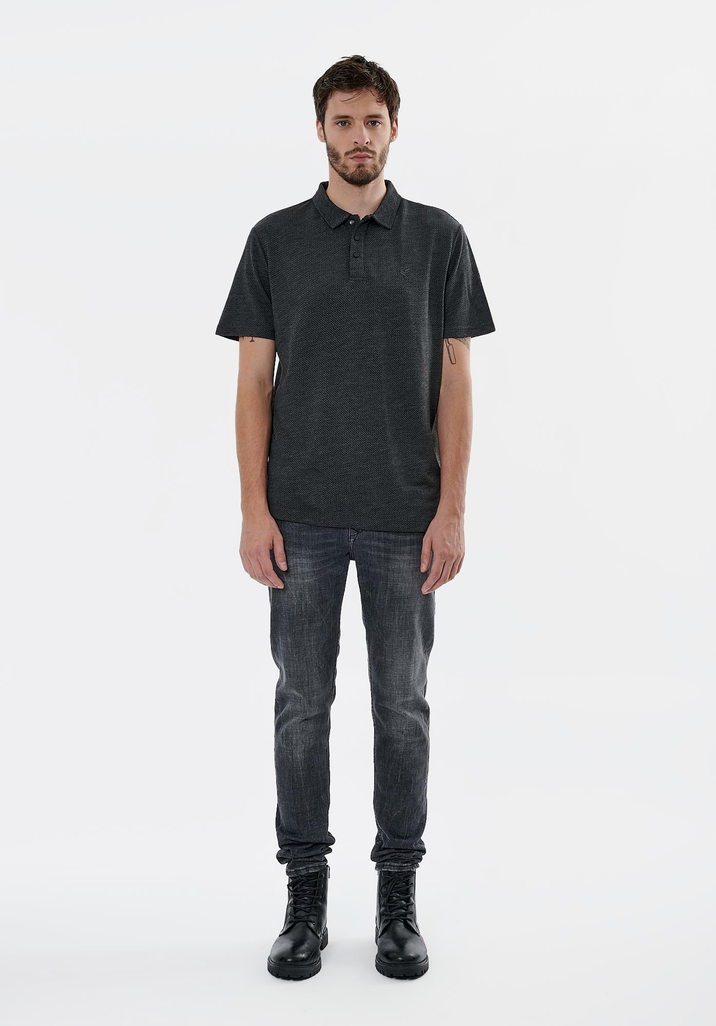 TOBIA  Polo noir homme