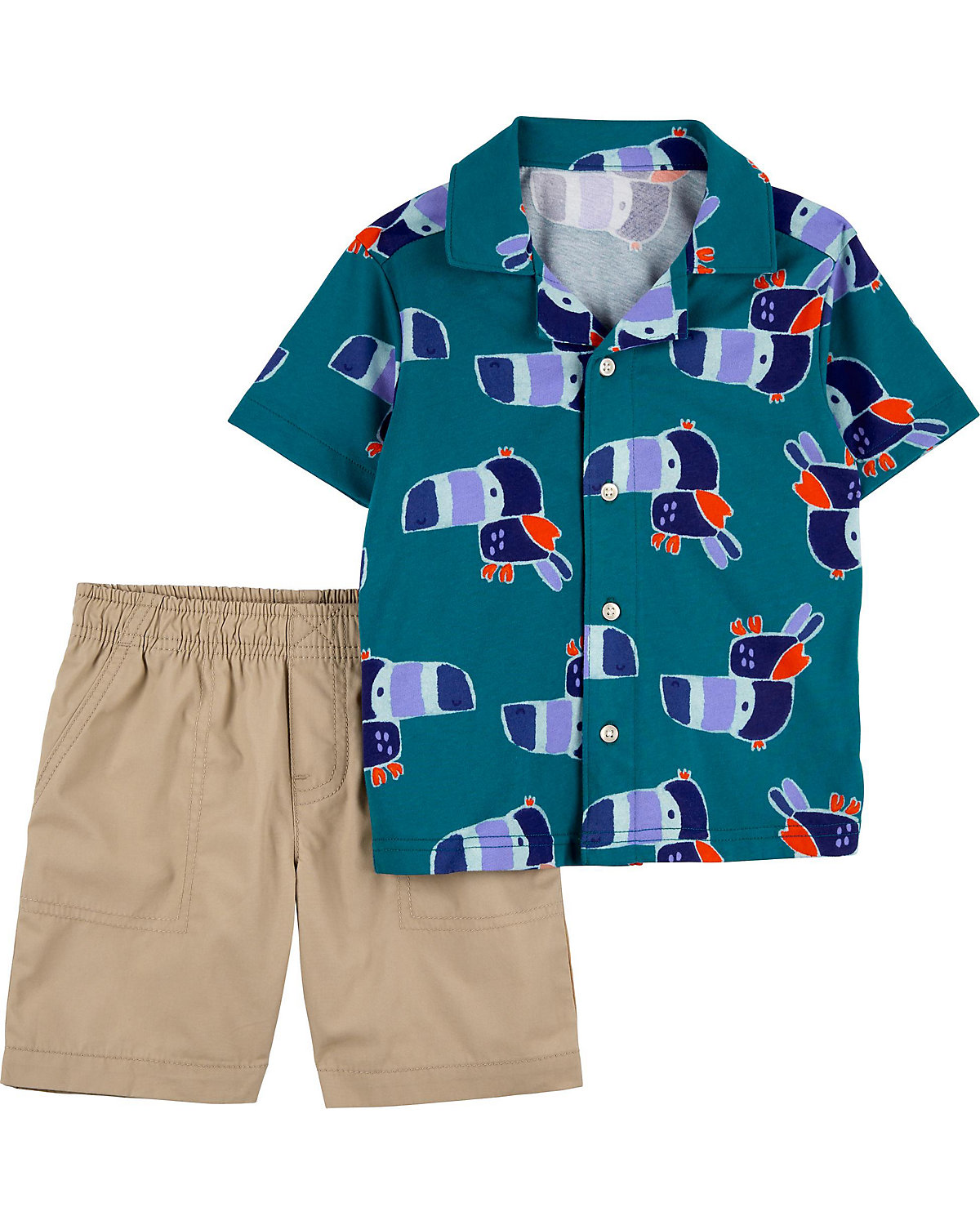 Kinder Set Kurzarmhemd + Shorts