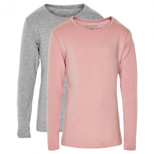 Minymo - Kid's Basic 35 T-Shirt L/S (2-Pack) - Longsleeve