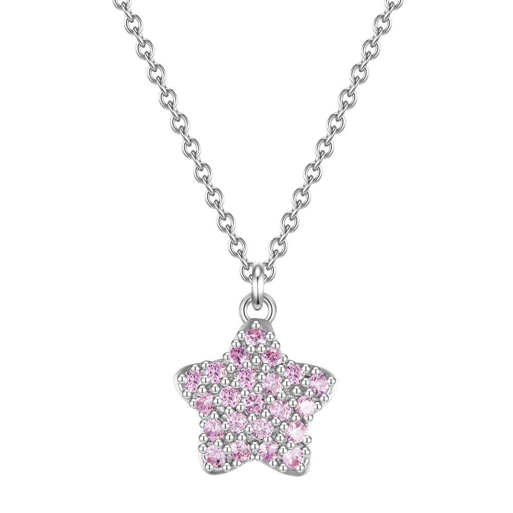 Glanzstücke München Collier en argent Étoilé Argent sterling Oxyde de zirconium (CZ) en Argent collier