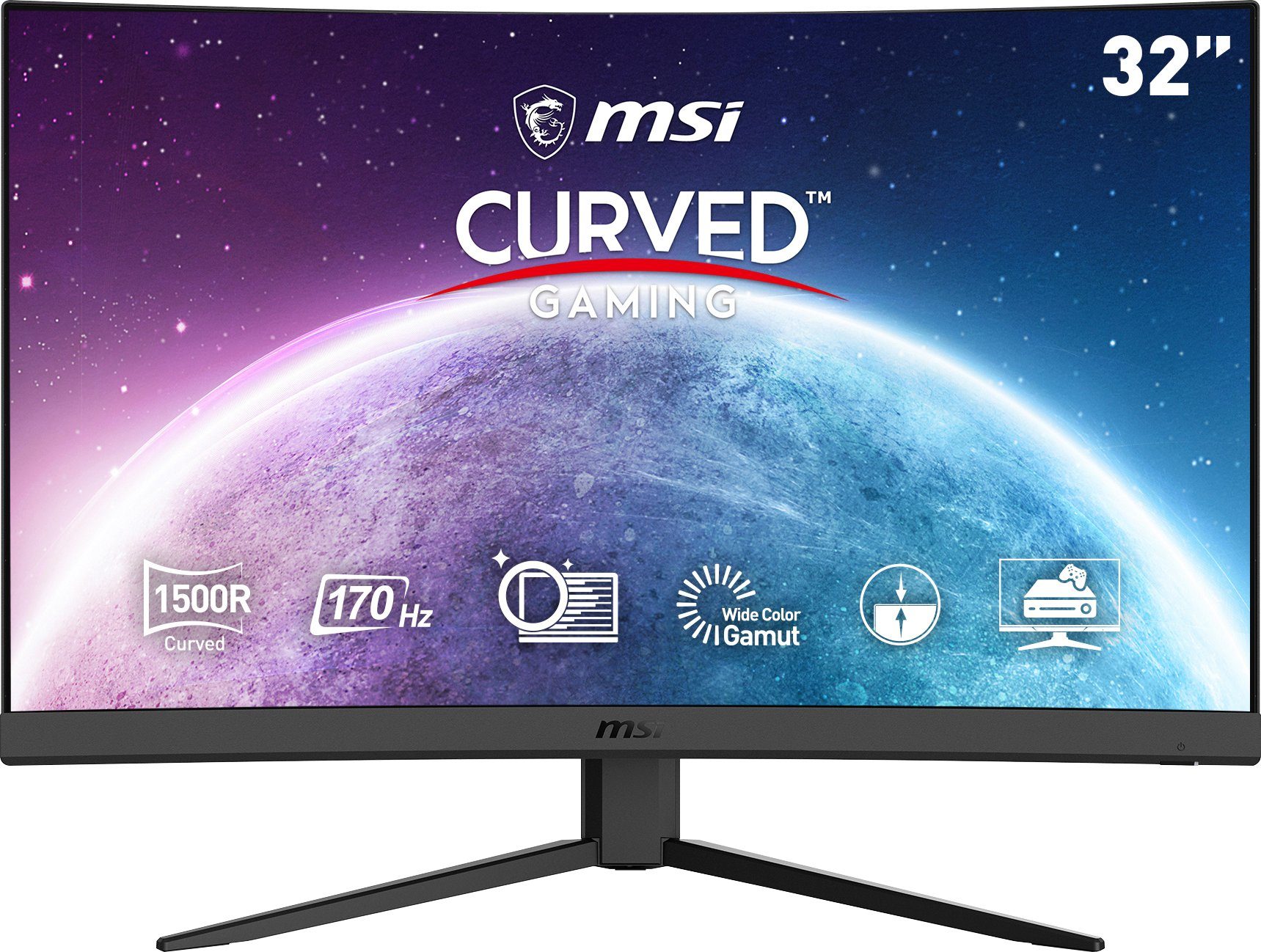 MSI Optix G32C4 E2 Curved-Gaming-LED-Monitor (80 cm/32 