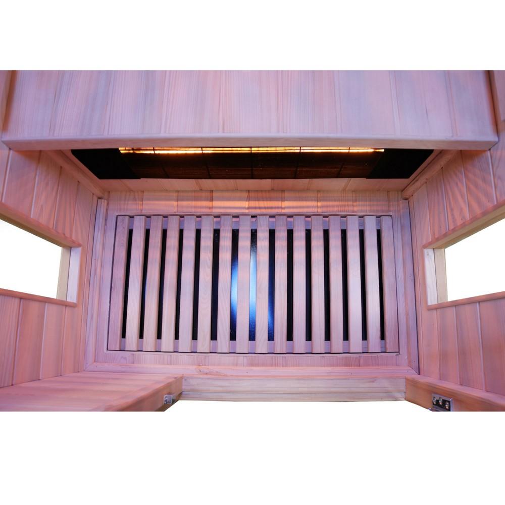 Dewello Infrarotkabine Infrarotsauna PIERSON 90cm x90cm x 190cm Dual-Therm