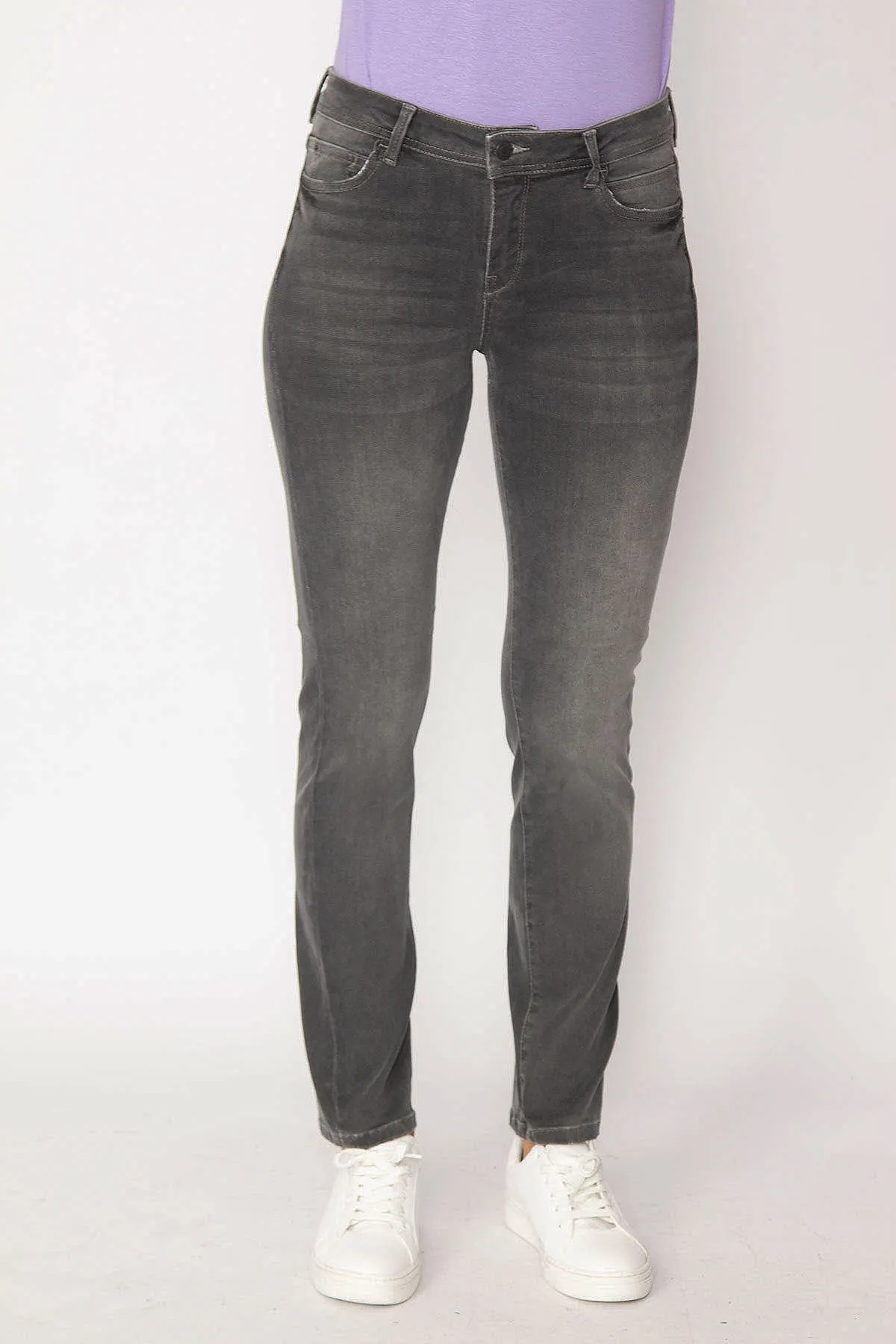 Şans Tekstil  Geräucherte, gewaschene 5-Pocket-Lycra-Jeans für Damen 85n6260