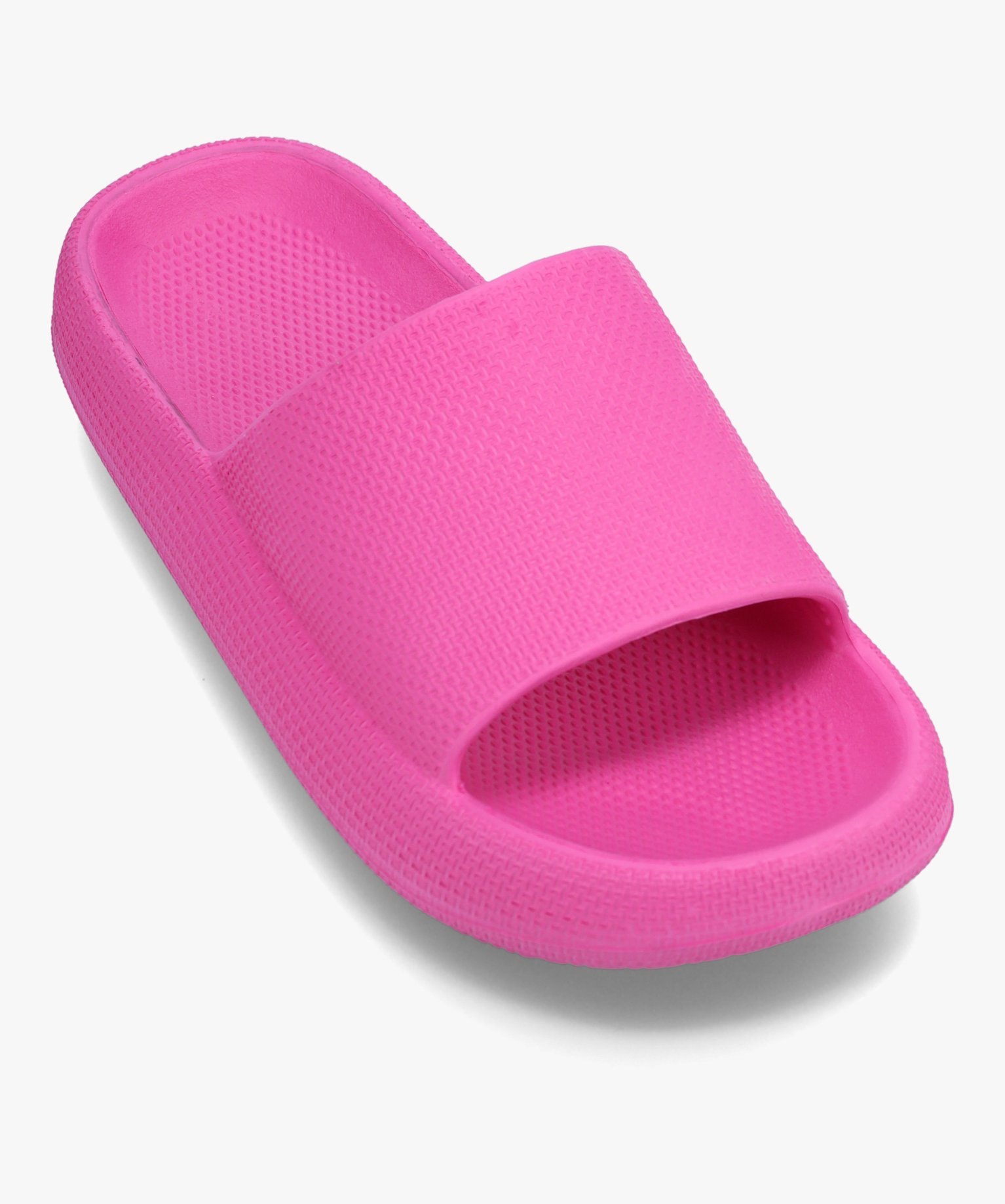 Mules de piscine femme unies à semelle plateforme fuchsia | GEMO