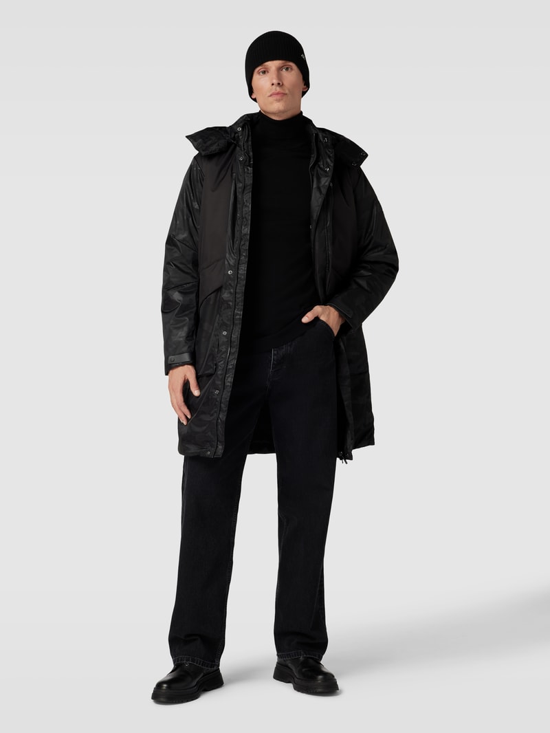 Jacke mit Camouflage-Muster Modell 'PNERZ' in schwarz