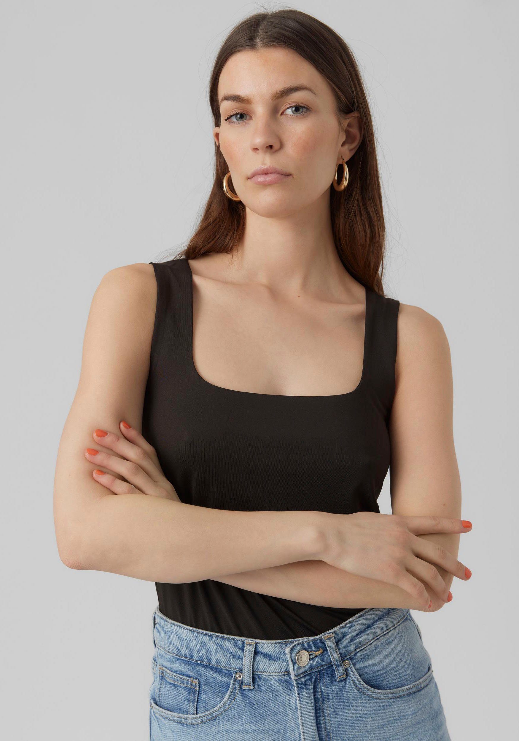 Vero Moda Shirttop VMBIANCA SL SQUARE NECK TOP JRS NOOS