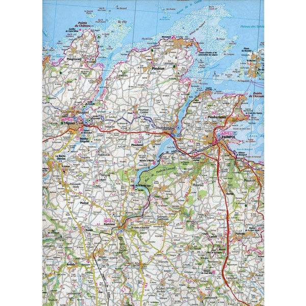 Saint-Brieuc Morlaix 1:100 000 - Straßenkarte