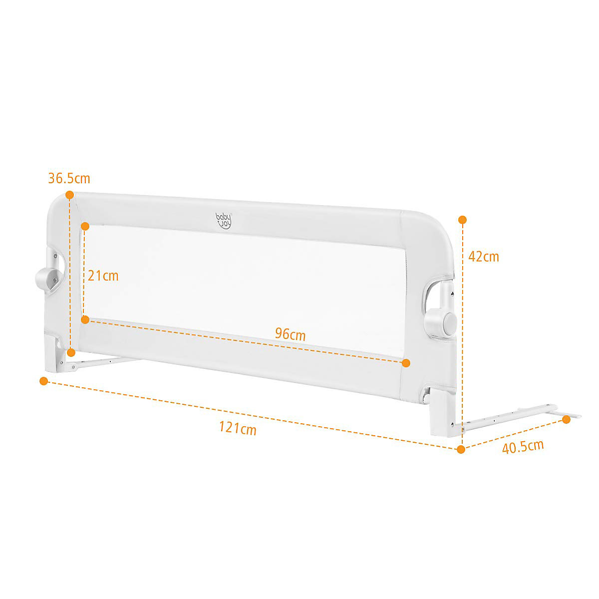 Babybettgitter Schutzgitter klappbar 120 cm