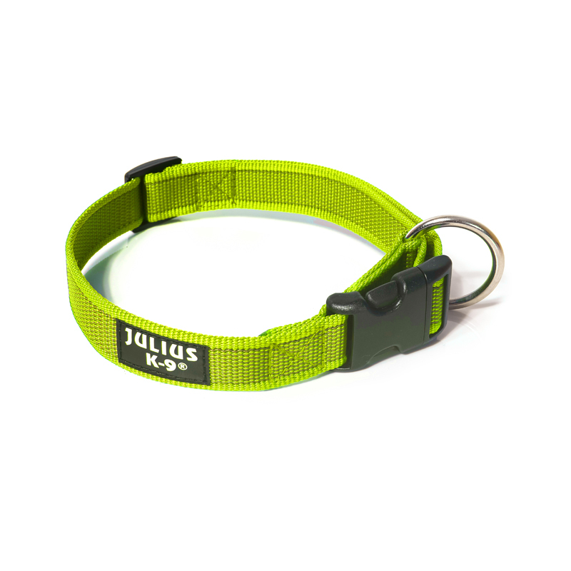 JULIUS-K9 Hundehalsbänder JULIUS-K9 Halsband 20mm x 27-42cm neon gelb/ grau