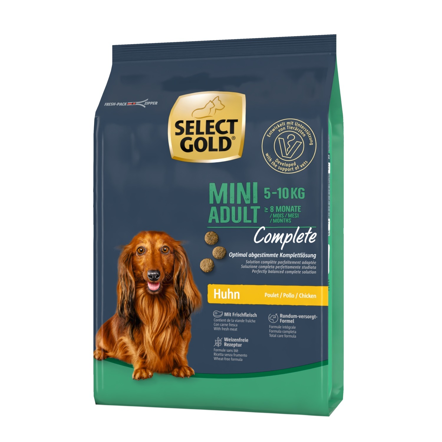SELECT GOLD Hundetrockenfutter SELECT GOLD Complete Mini Adult Huhn 1 kg