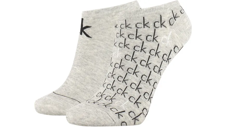 Calvin Klein Damen Sneaker Socken Repeat Logo 2er Pack 003