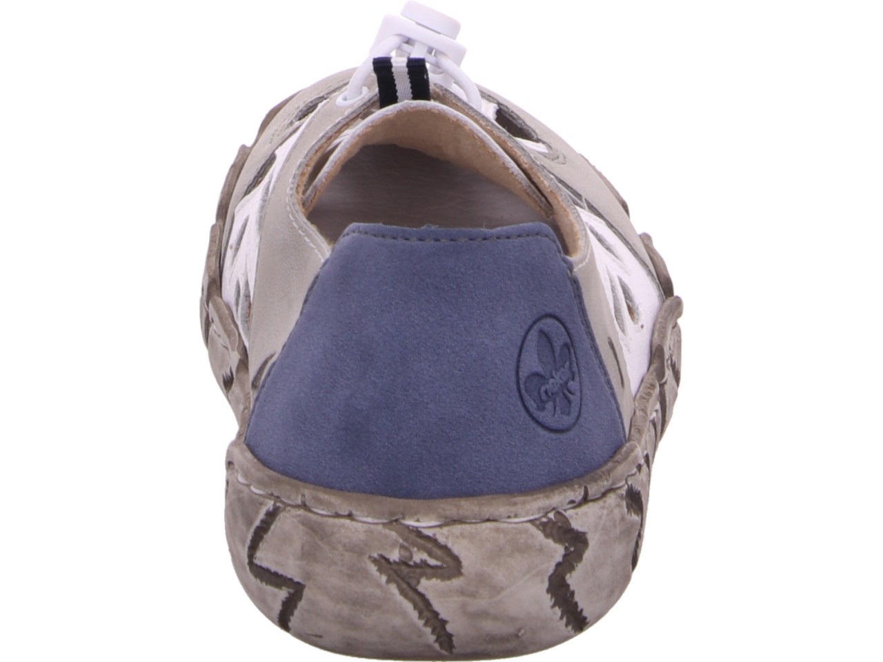 RIEKER Sportliche Slipper weiss