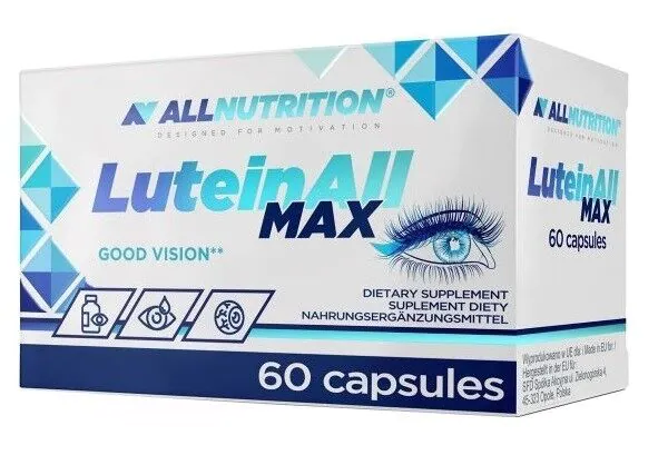 Allnutrition LuteinAll Max, Kosttilskud indeholdende ingredienser, der understøtter synet, Kapsler