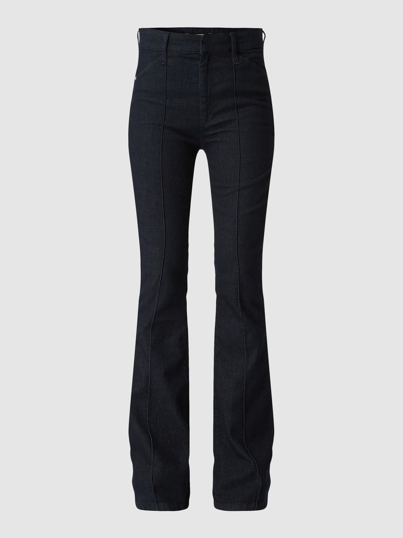 Flared Fit Jeans mit Stretch-Anteil in dunkelblau