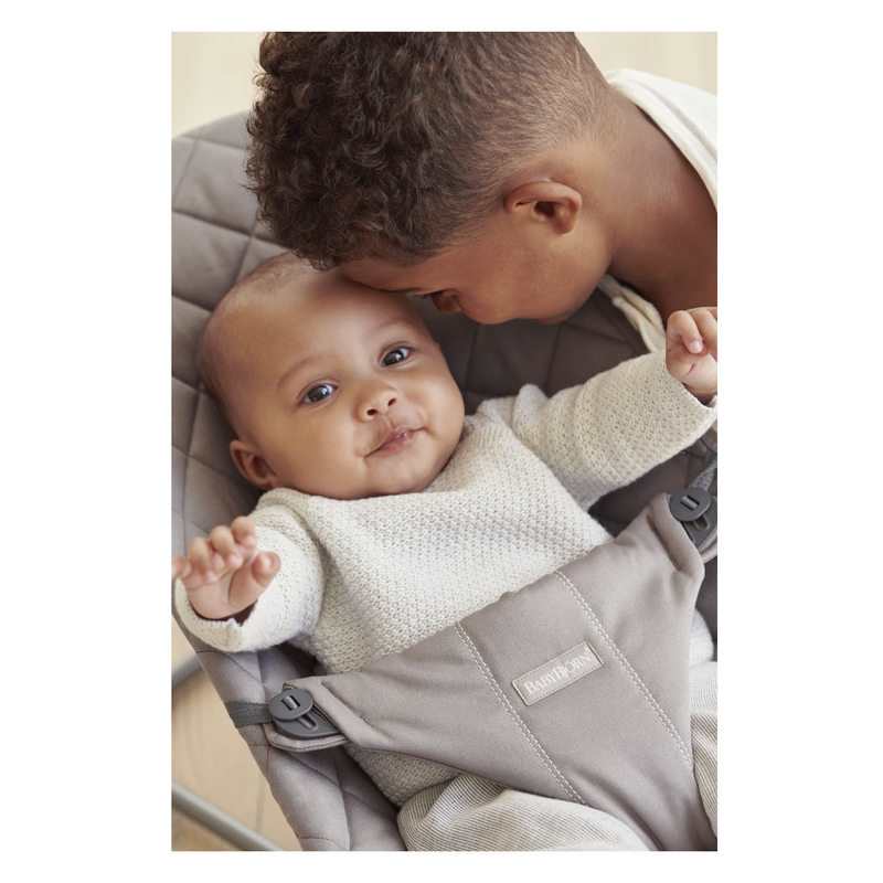 Transat Bliss coton matelassage gris sable BabyBjörn