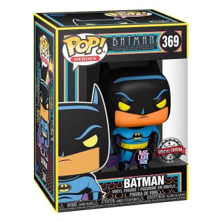 DC Comics POP! Heroes Vinyl Figur Batman(Black Light) 9 cm