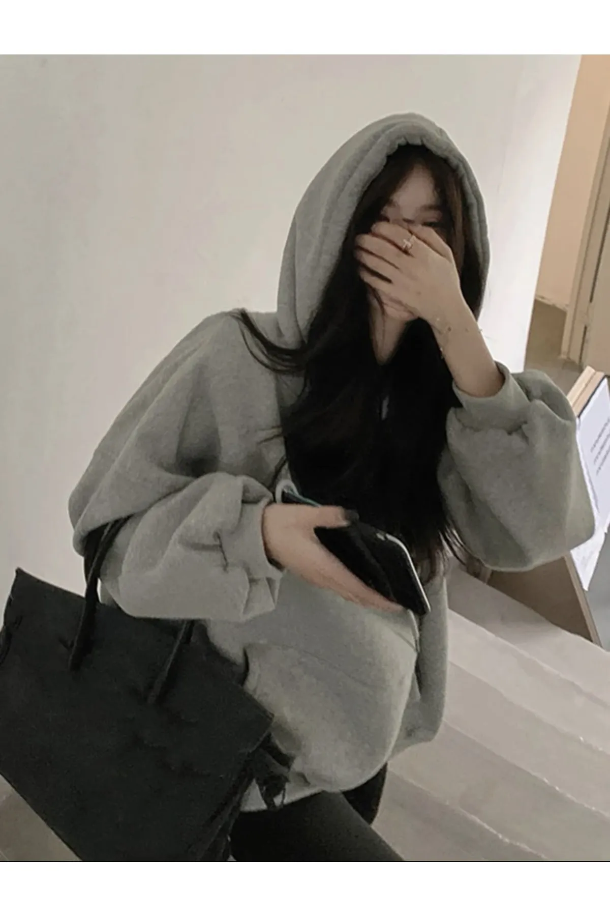 MOONBULL  Sweatshirt - Grau - Regular Fit