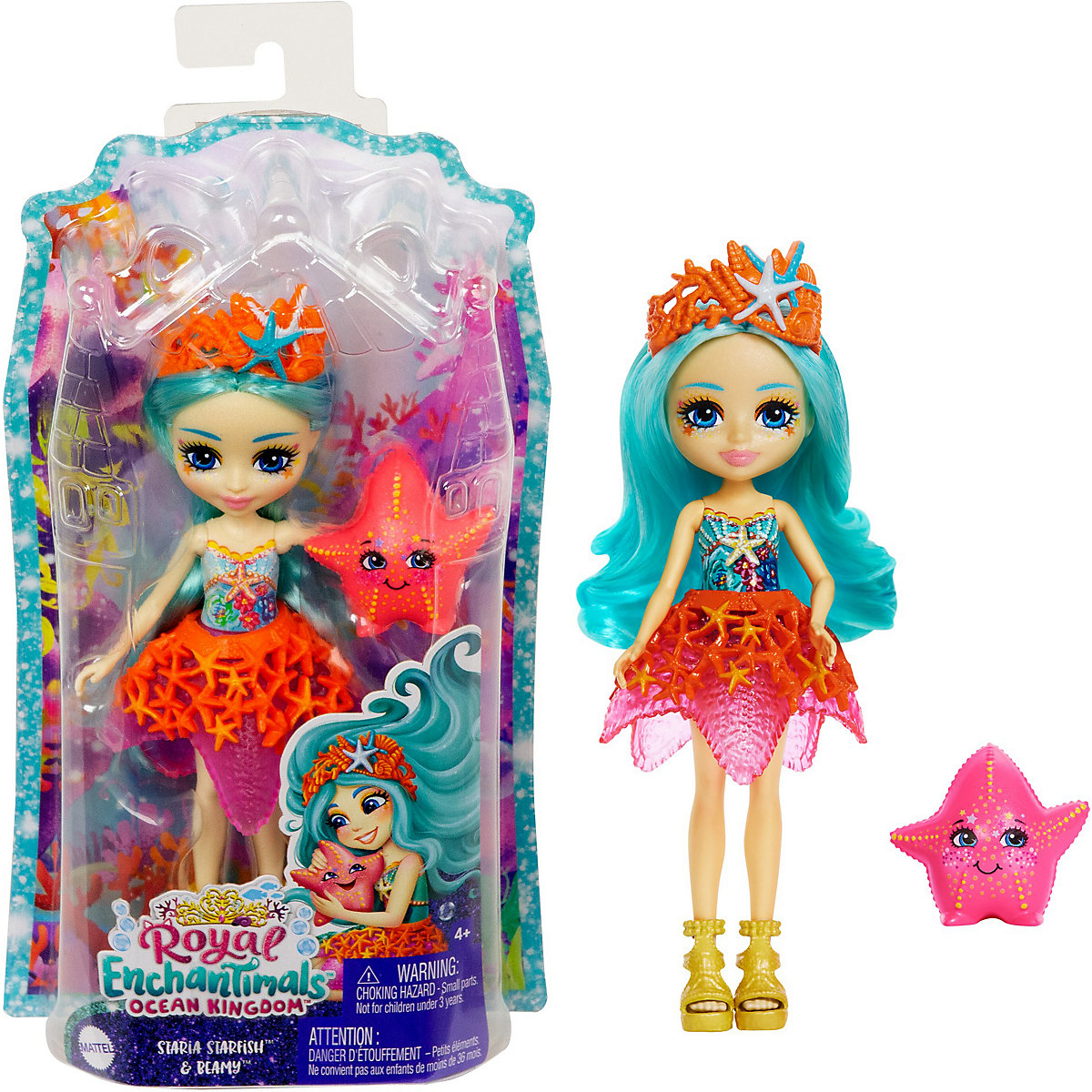 Royal Enchantimals Staria Starfish & Beamy Puppe