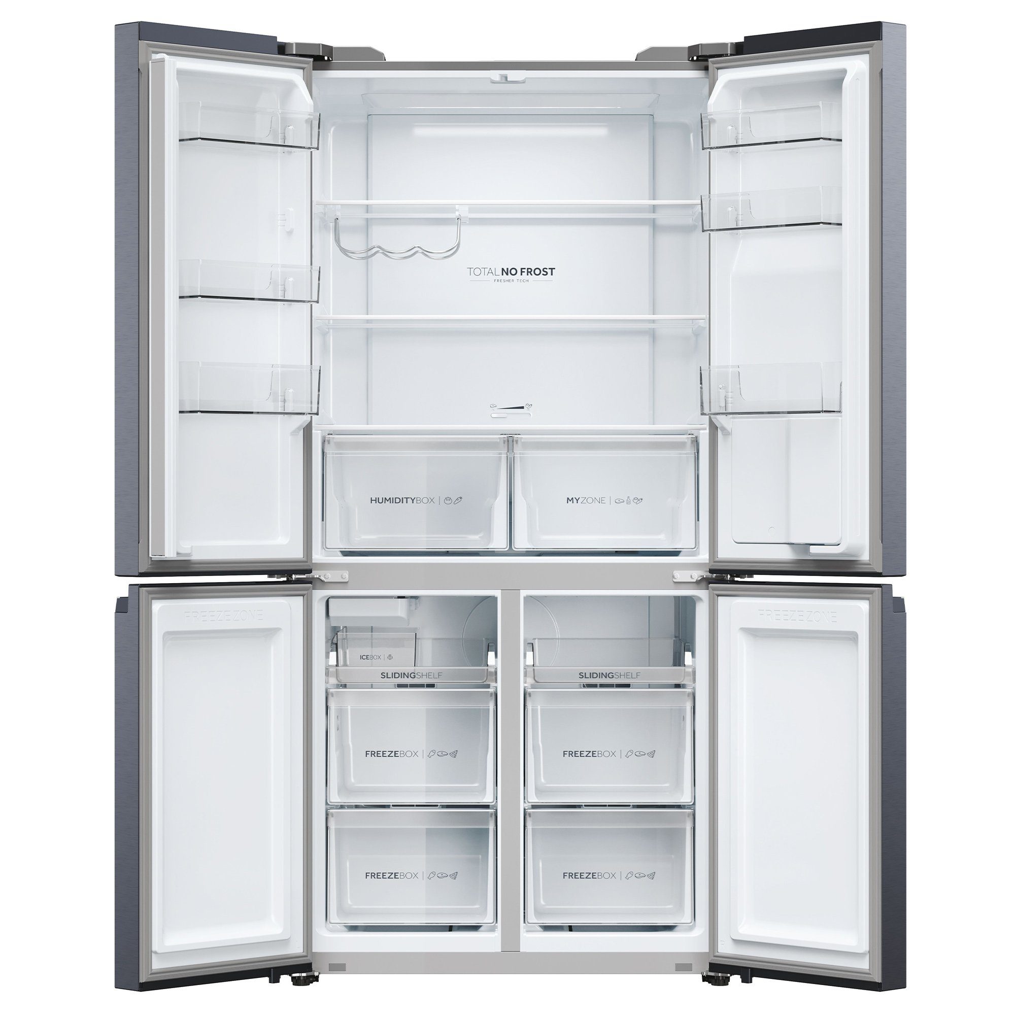 Haier Side-by-Side HCR5919EHMB, 190 cm hoch, 90.5 cm breit, T ABT ® :schädliche Bakterien werden durch Silberionen neutralisiert