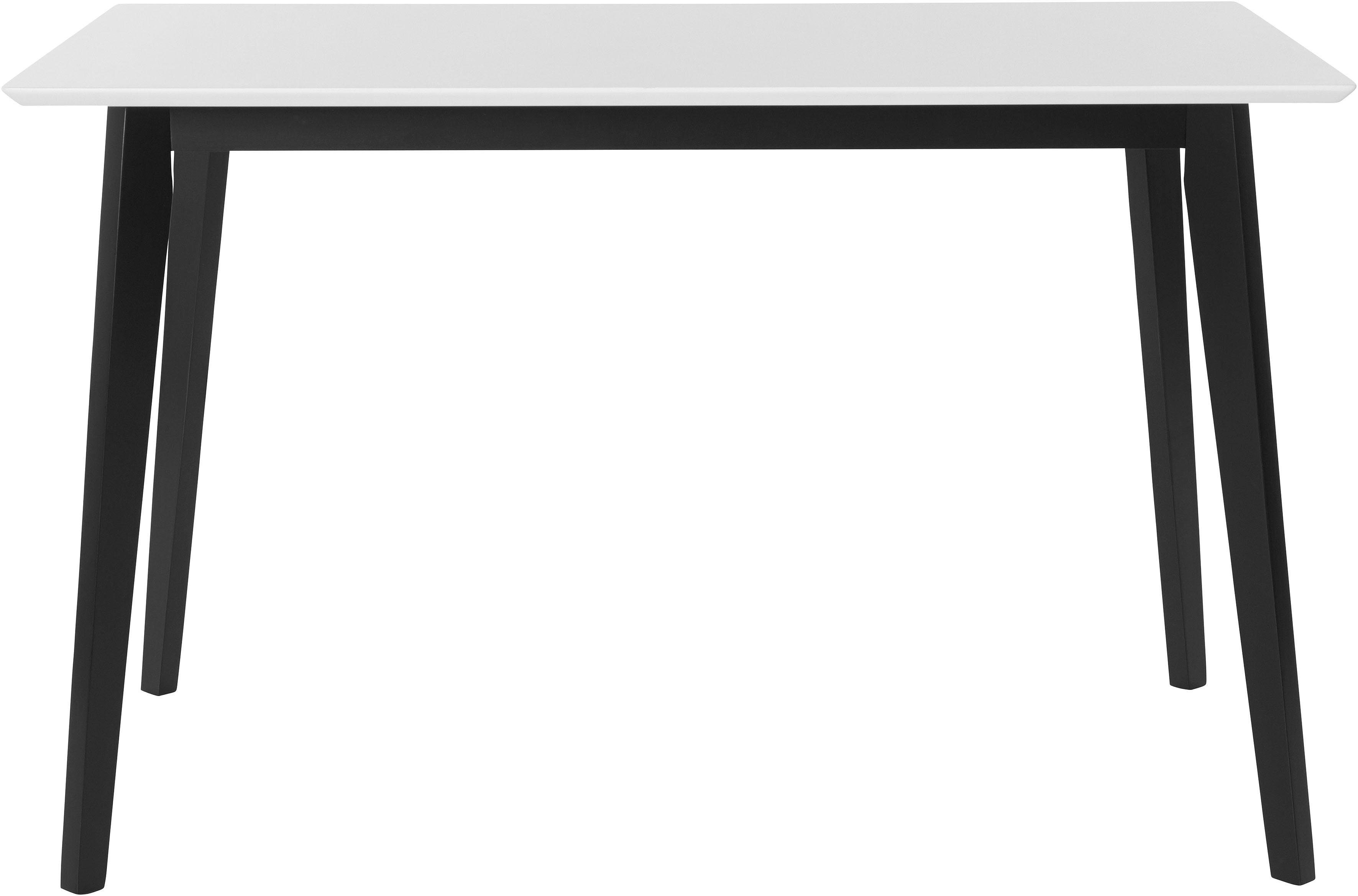 INOSIGN Esstisch Cody, mit Beinen aus Massivholz eckige MDF-Tischplatte, in 2 Farbvarianten
