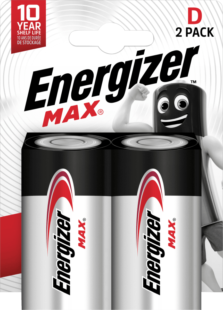Batterien\tMax D, 2 St