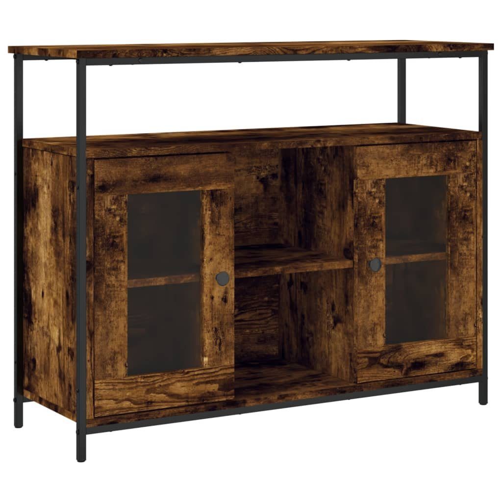 vidaXL Sideboard Sideboard Räuchereiche 100x35x80 cm Holzwerkstoff (1 St)