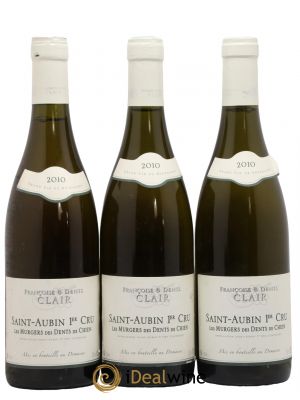 Saint-Aubin 1er Cru Les Murgers des Dents de Chien Françoise et Denis Clair (Domaine)  2010 - Lot de 3 Bouteilles