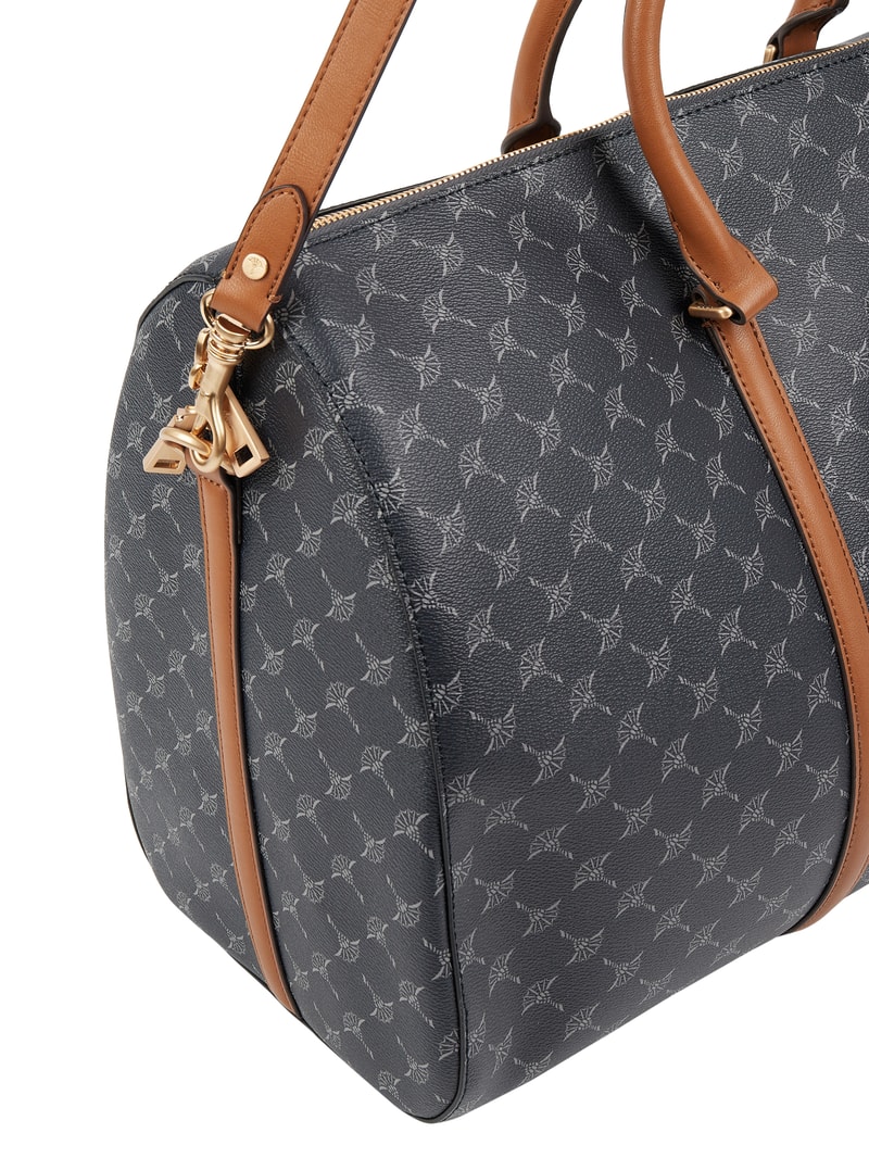 Weekender mit Logo-Muster Modell 'Aurora' in dunkelblau