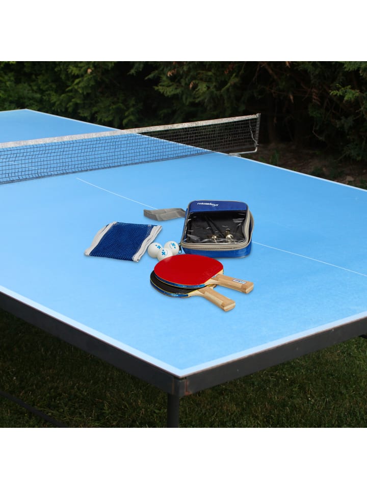 relaxdays 7 tlg. Tischtennis Set in Blau günstig kaufen onesize