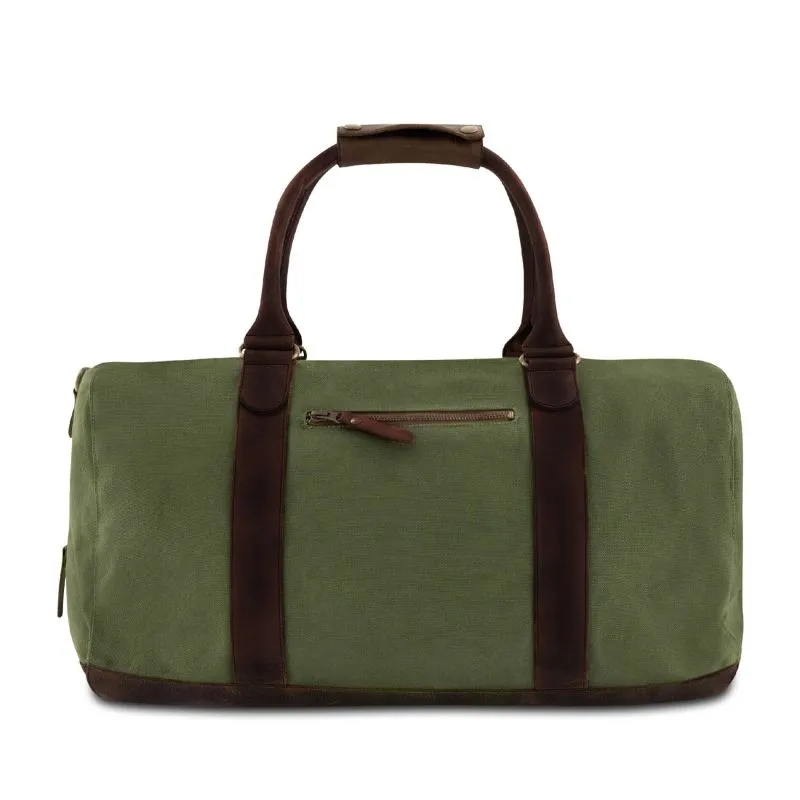 Buckle & Seam Canvas Weekender Willow - Grün \/ Blau