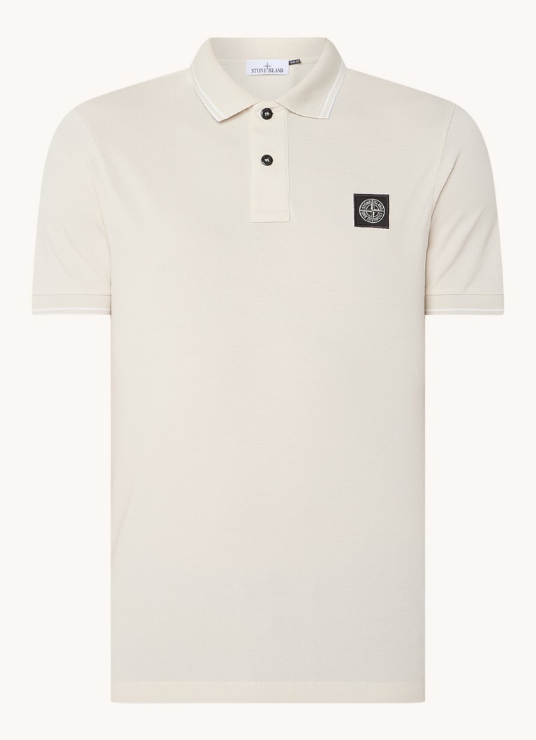 Πόλο μπλουζάκι Stone Island 2SC18 από βαμβακερό πικέ κανονικής εφαρμογής με επένδυση στα μανίκια
