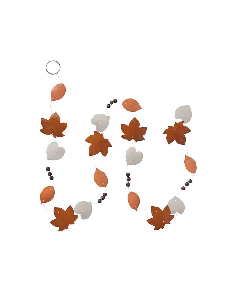 Boltze 2er-Set: Girlanden ''Autumn'' in Weiß/ Beige/ Hellbraun - (L)180 cm günstig kaufen onesize