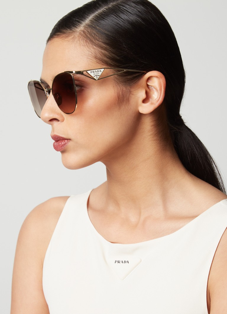 Prada Prada *PR 50ZS GLD SHN GRY G