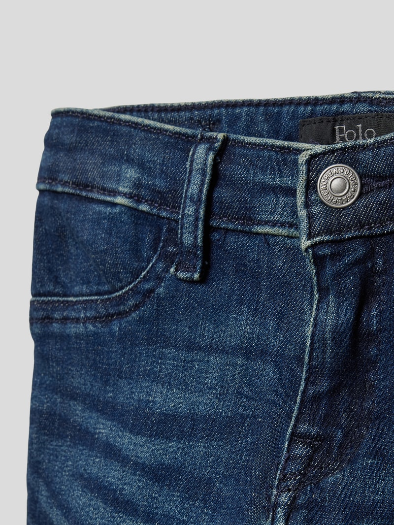 Jeans mit Gesäßtaschen Modell 'AUBRIE' in jeans