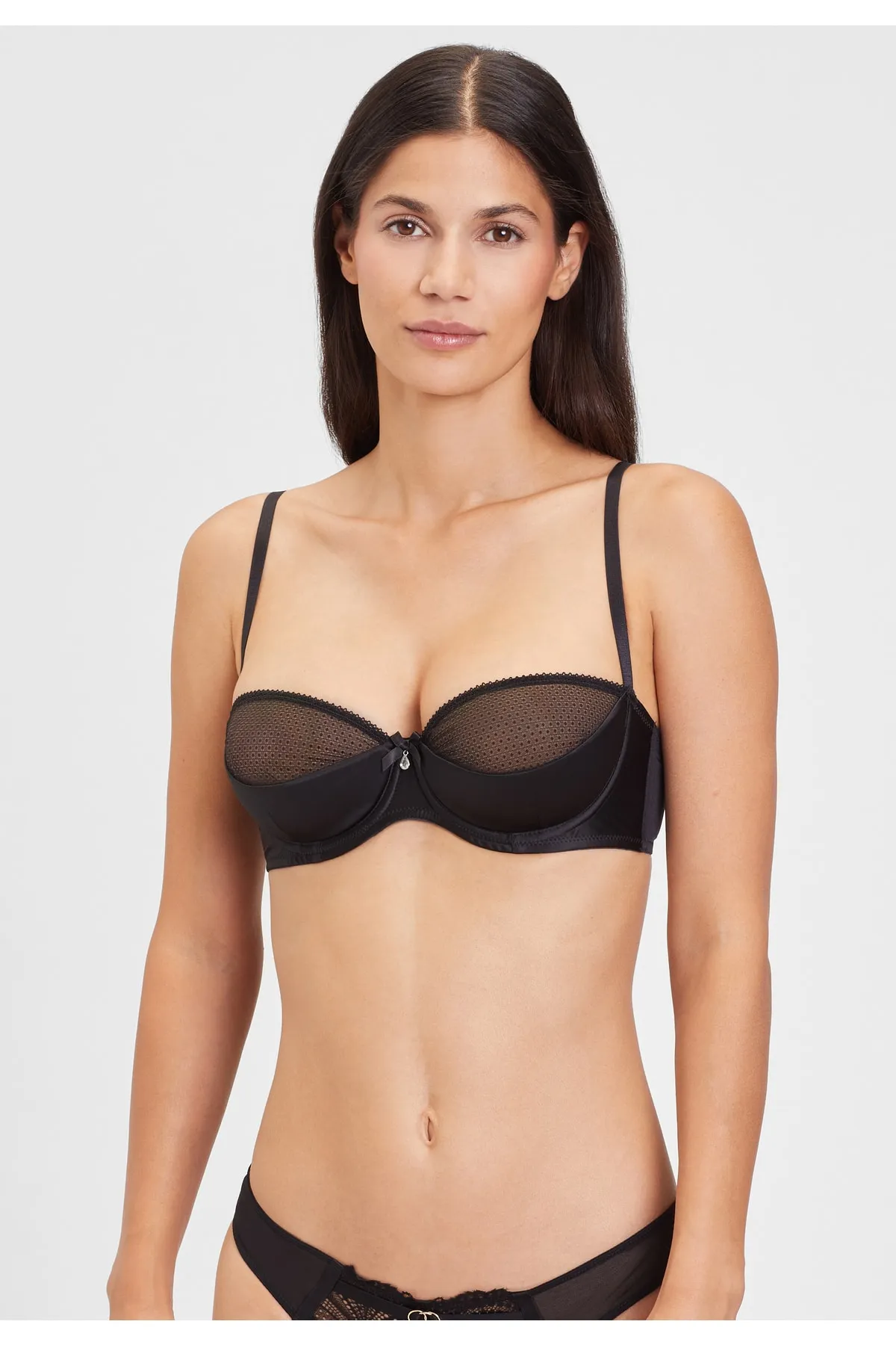 PETITE FLEUR GOLD  BH - Schwarz - Unifarben