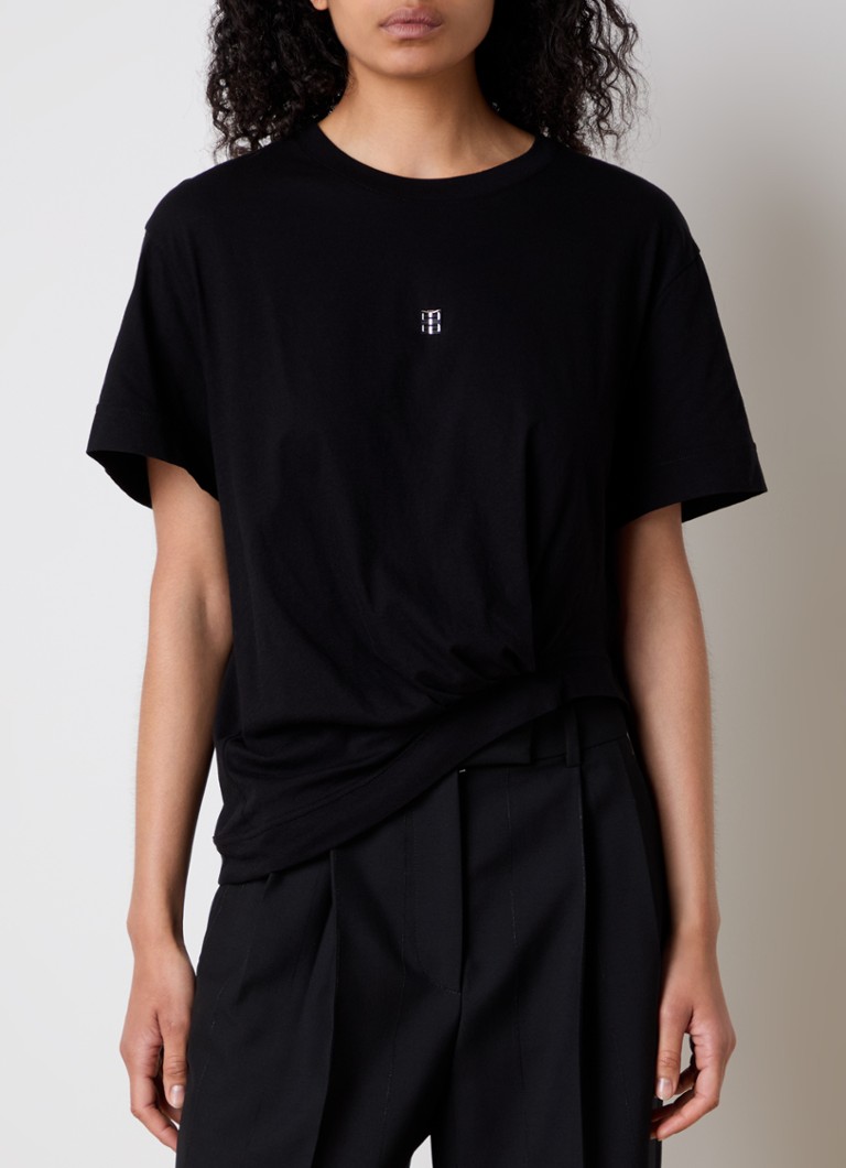 Μπλούζα με ασύμμετρο λογότυπο Givenchy