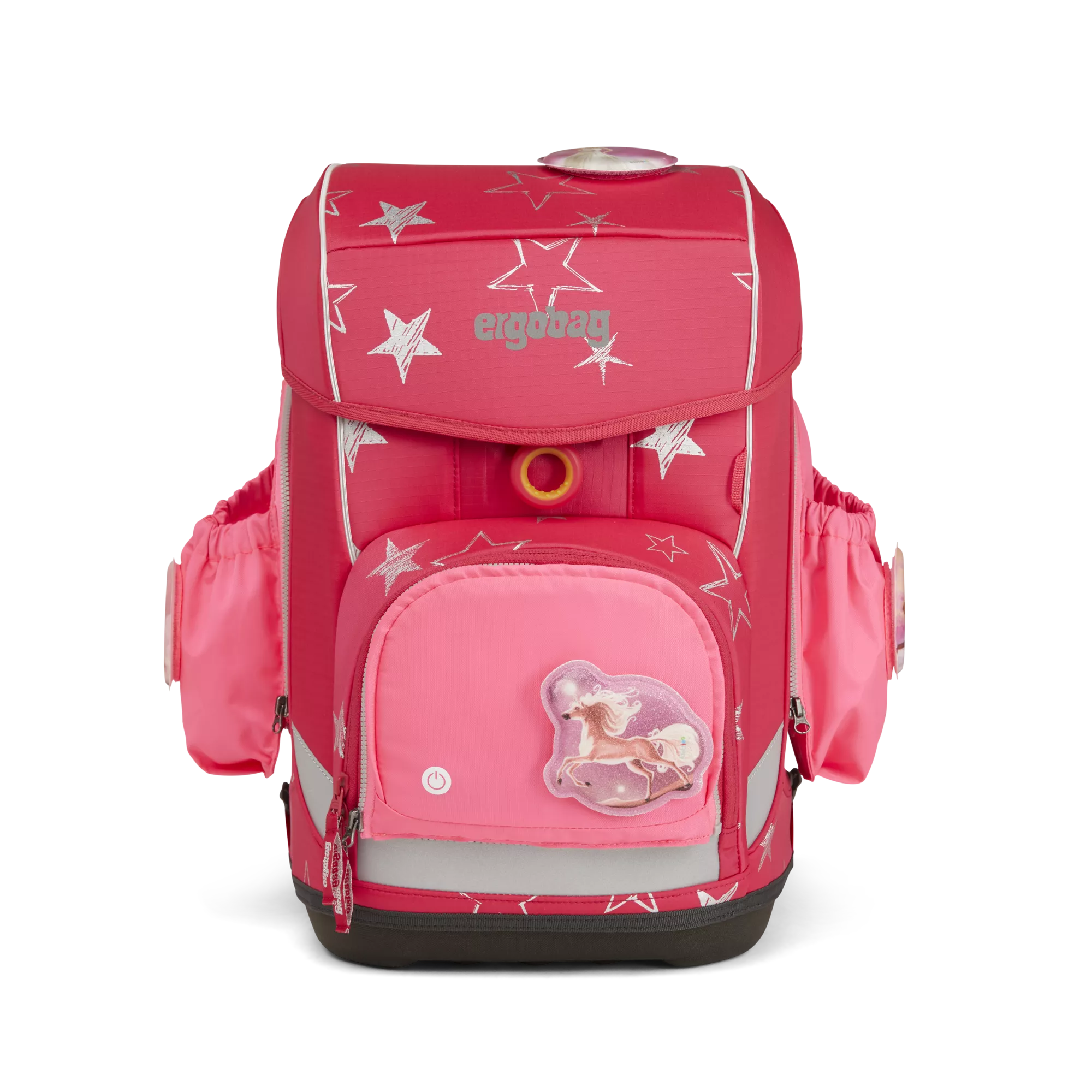 ergobag Fluo LED Seitentaschen-Set Pink