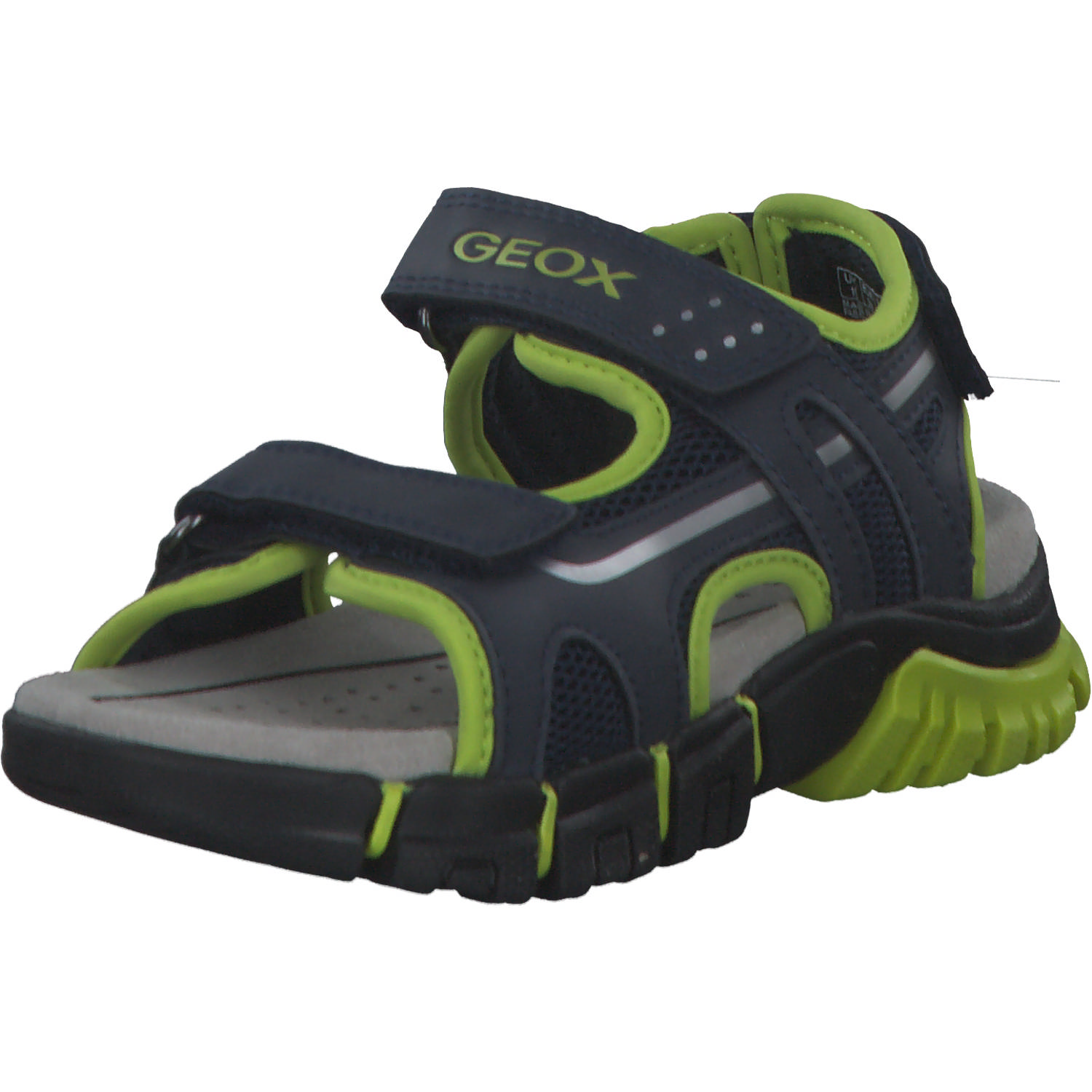 Geox J35GHC, Sandalen (Kinder), Kinder, NAVY/LIME