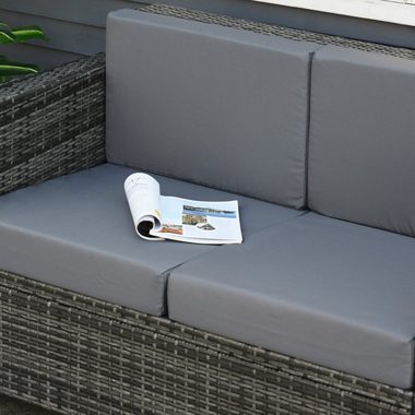 Outsunny Loungesofa Rattan Sofa, 35 cm