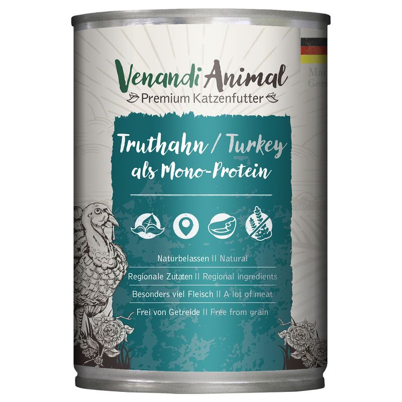 Sparpaket Venandi Animal Monoprotein 24 x 400 g