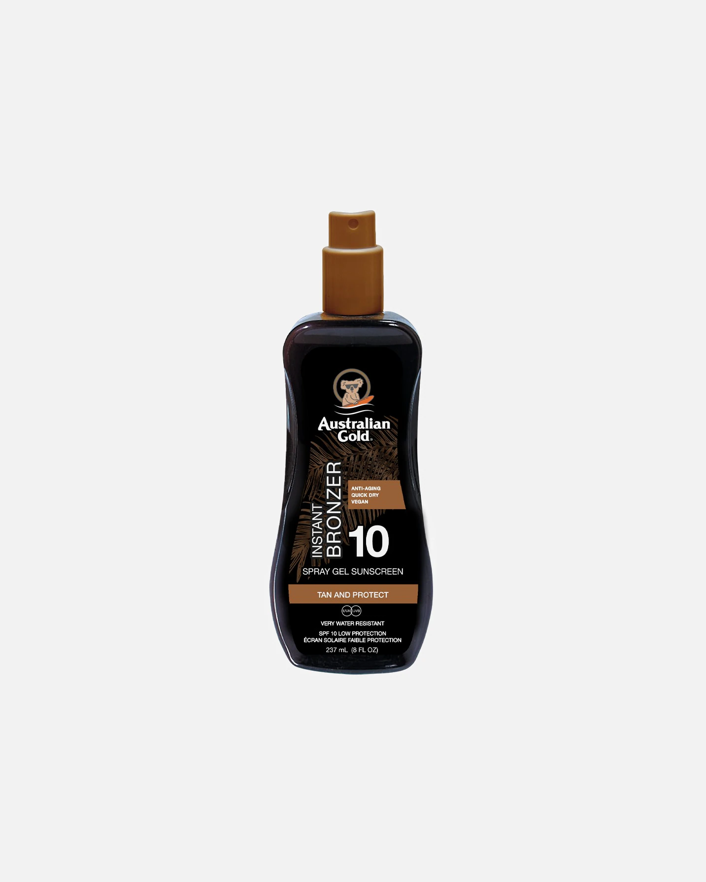 Australian Gold SPF 10 Spray Gel med bruningsmiddel