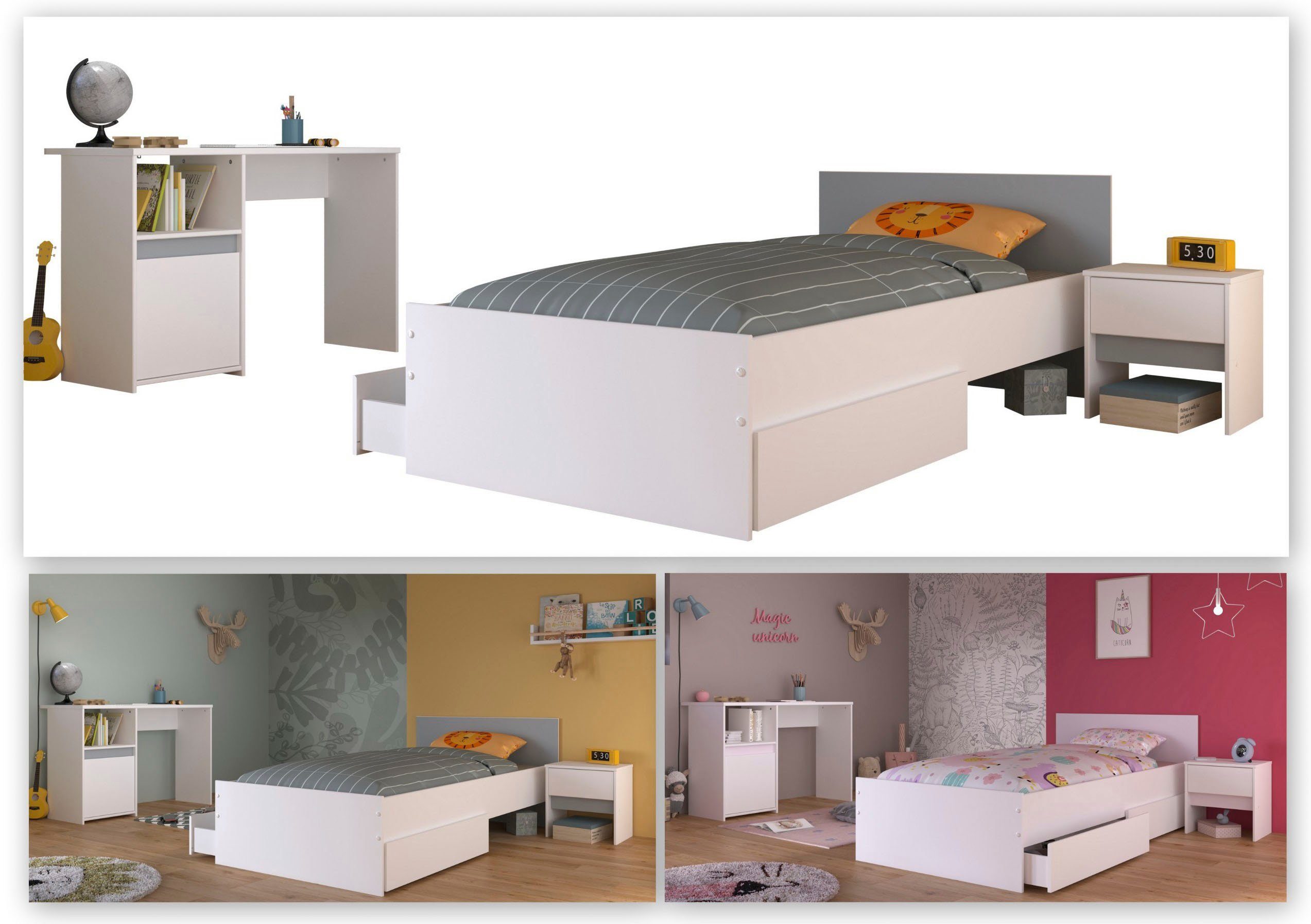 Parisot Jugendzimmer-Set Pirouette, (Set, 4-St)