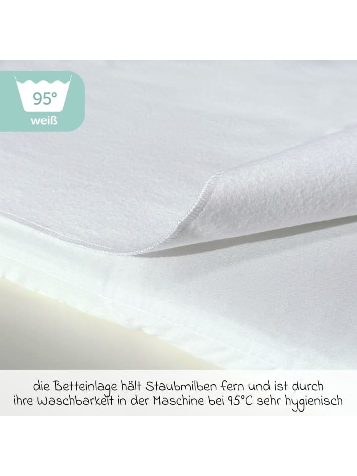 Makian Wasserdichte Betteinlage / Matratzenauflage für in weiss günstig kaufen onesize
