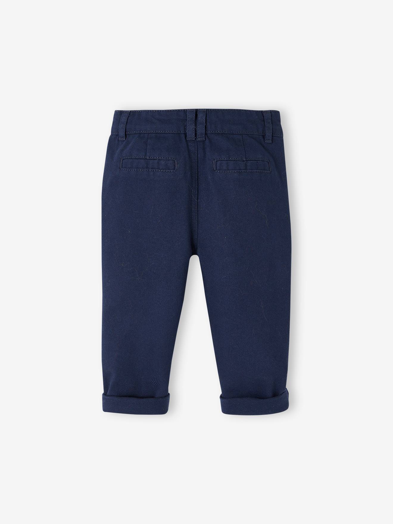 Vertbaudet Baby Hose mit abnehmbaren Trägern - marine