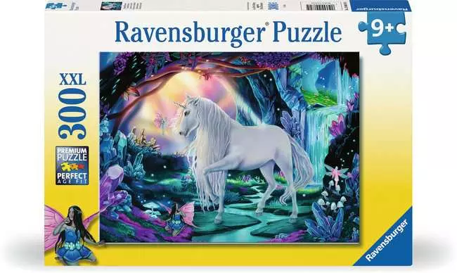 Kinderpuzzle ab 9 Jahren - Kristall-Einhorn - 300 Teile